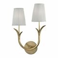 Hudson Valley Deering 2 Light LeFT Wall Sconce 9402L-AGB